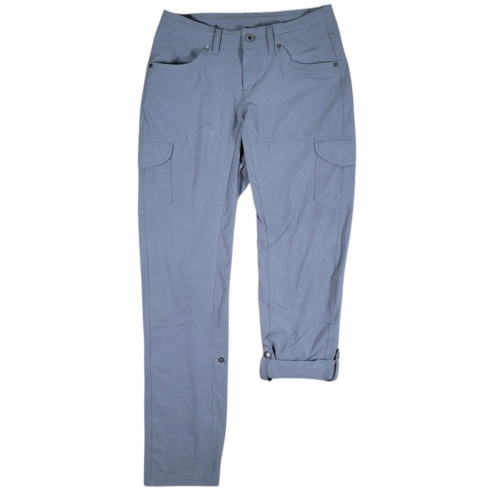 Kuhl Freeflex Roll-Up Pants Womens 4 Gray Outdoor Hiking Cargo 32" Inseam 6326